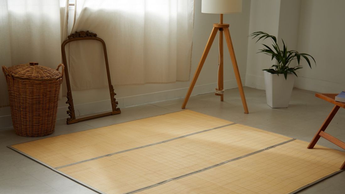 天然素材　皮下冷感　「ひんやりバンブーラグ」