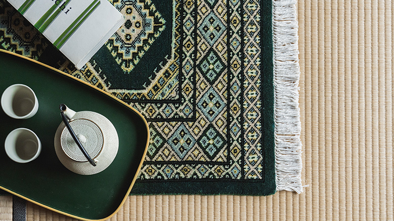  新年にふさわしいラグで、ラグジュアリーな空間を。