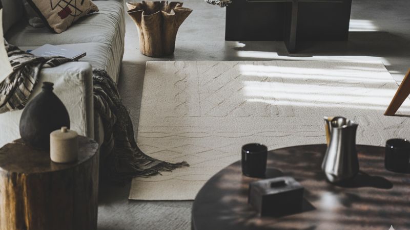 ワンルームをラグで区切るコツ。失敗しないサイズ選び