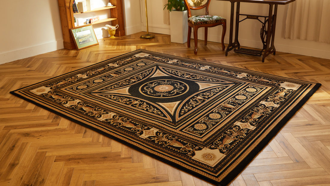 アンティーク調　装飾デザイン「ロイヤルクラシックラグ」