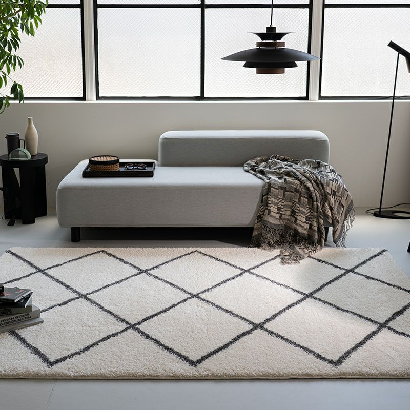 ベニワレン 北欧調 セミシャギー 「スタイリッシュモダンラグ