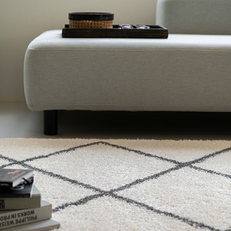 ベニワレン 北欧調 セミシャギー 「スタイリッシュモダンラグ