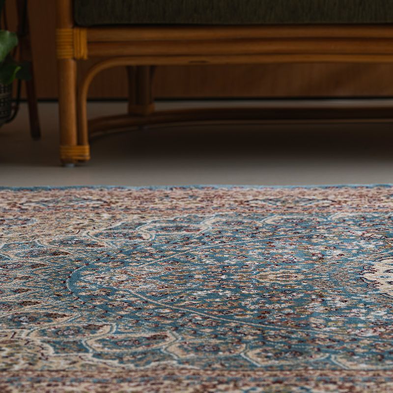 クラシック ビンテージ オールシーズン 「ブルーが美しいラグ