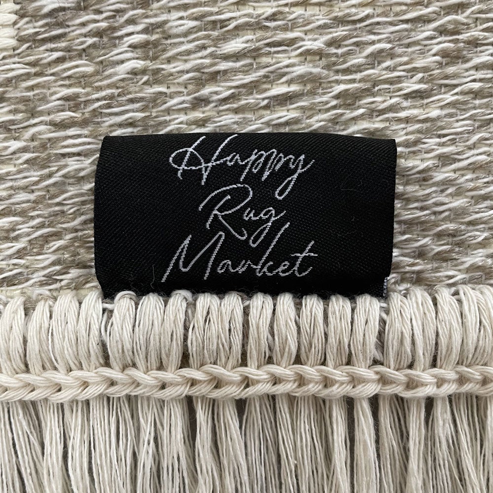 【Happy Rug Market オリジナル】国産　モロッカン柄「素肌に心地いい綿混ラグ」　アッシュグレー